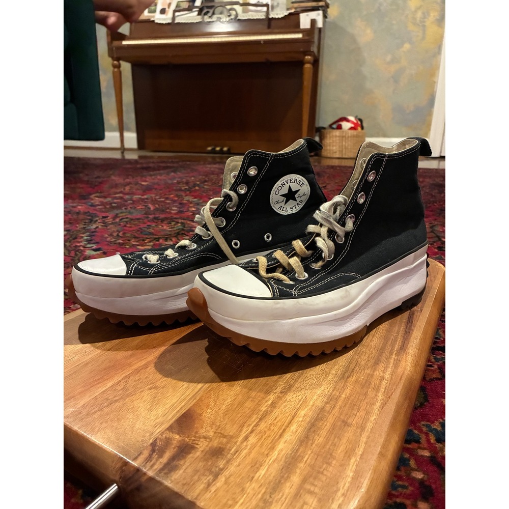 Converse Sneakers unisex 9 / 10.5 Black Run Star Hike High Top Platform 166800C